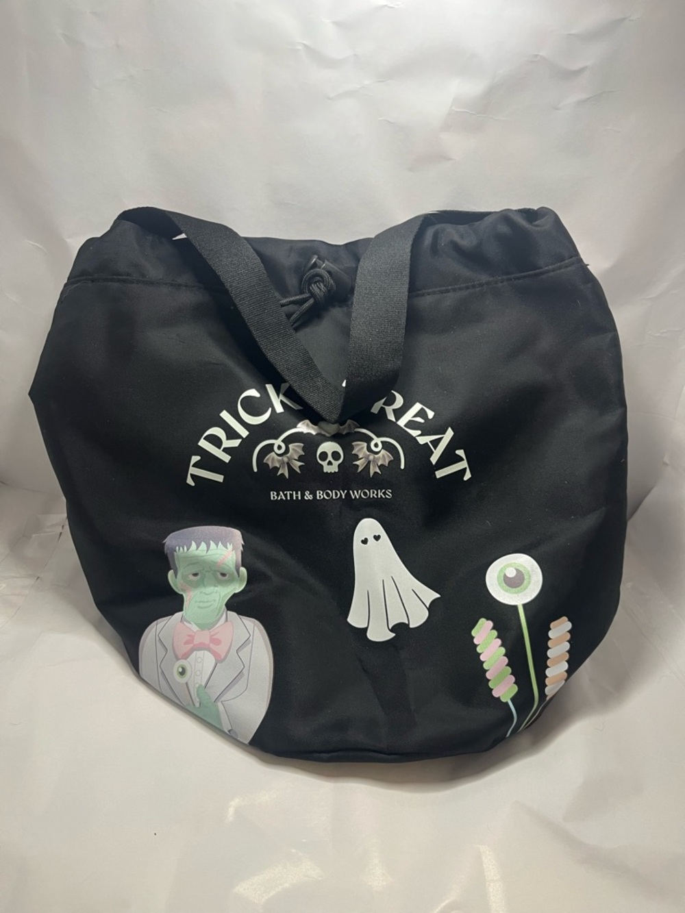 Small Bath & Body Works Black Halloween Trick or Treat Tote